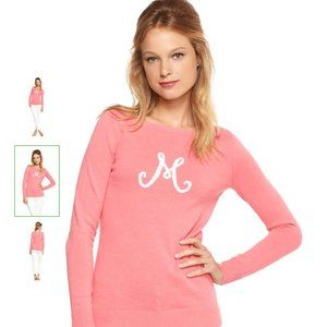 Lilly Pulitzer Pink Monogramed Sweater - M